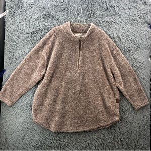 Maurices Sweatshirt Pullover Womens 3X Deep Zip Pockets Sherpa